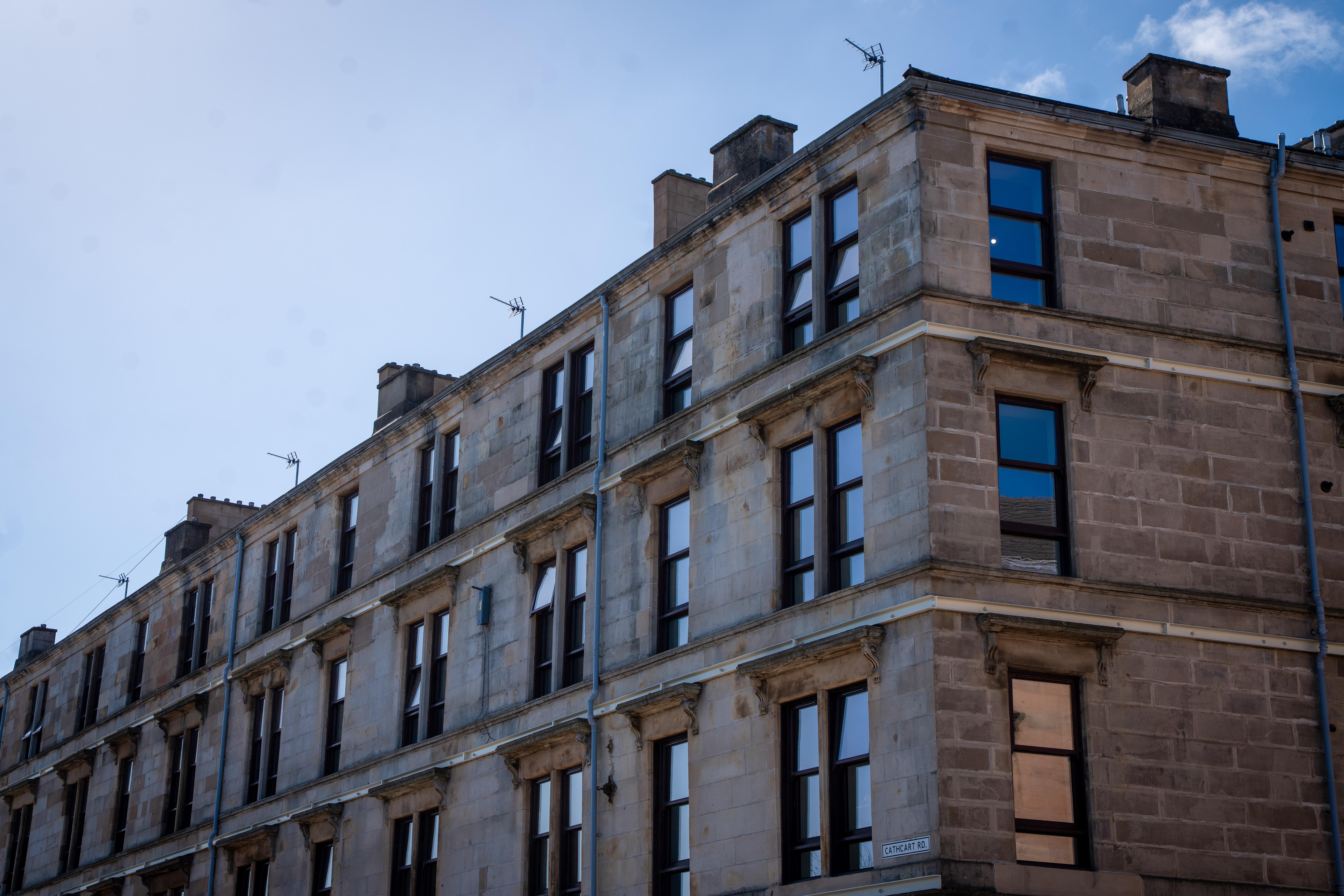 Tenement roofs Cathcart Road